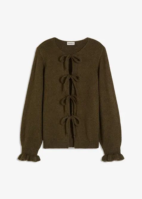 Gilet en maille oversize, laine mélangée, bonprix