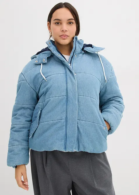 Doudoune en denim, bonprix