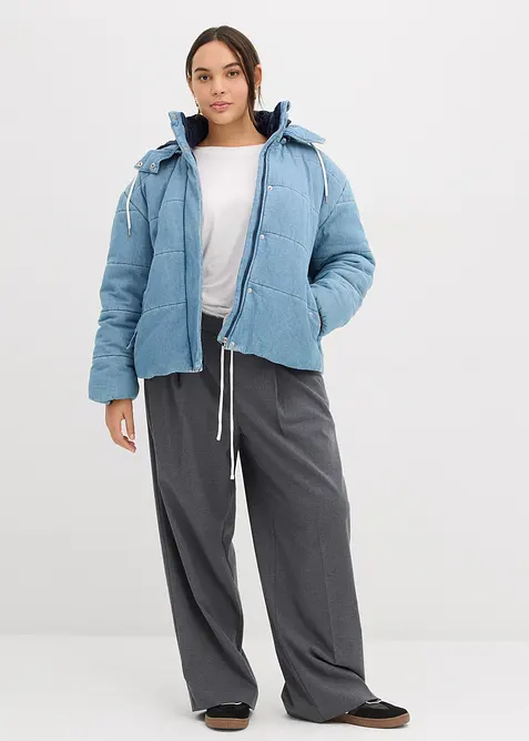 Doudoune en denim, bonprix