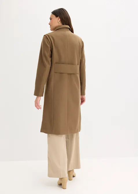 Manteau duveteux à manches amovibles, bonprix