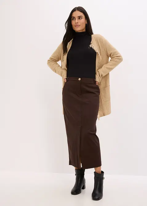 Manteau court en maille avec sequins et fil brillant, bonprix