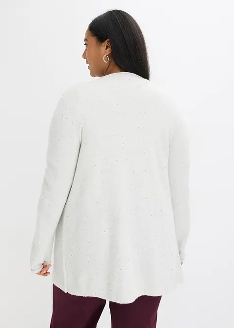 Manteau court en maille avec sequins et fil brillant, bonprix