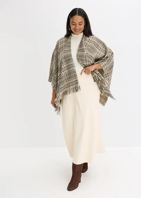 Jupe longue texturée, bonprix