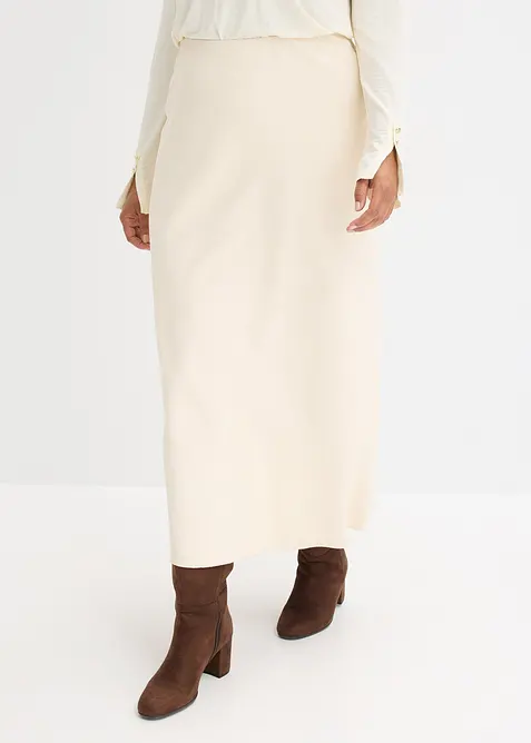 Jupe longue texturée, bonprix