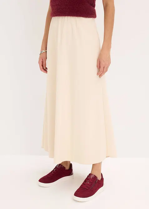 Jupe longue texturée, bonprix