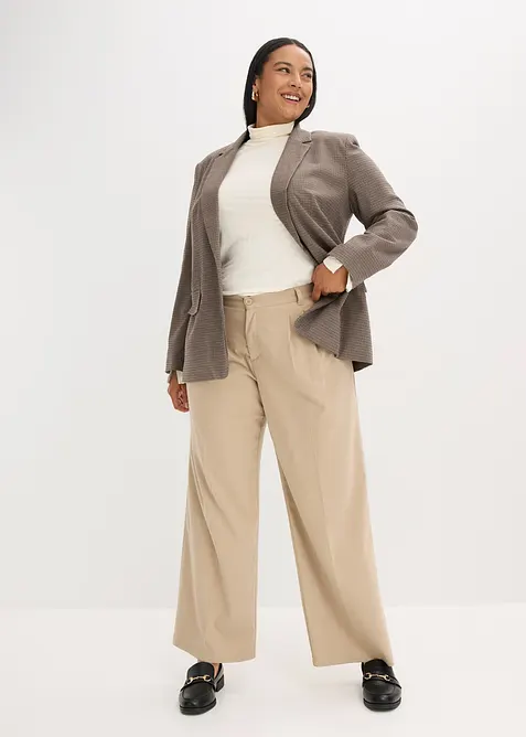 T-shirt col roulé avec boutons décoratifs, bonprix