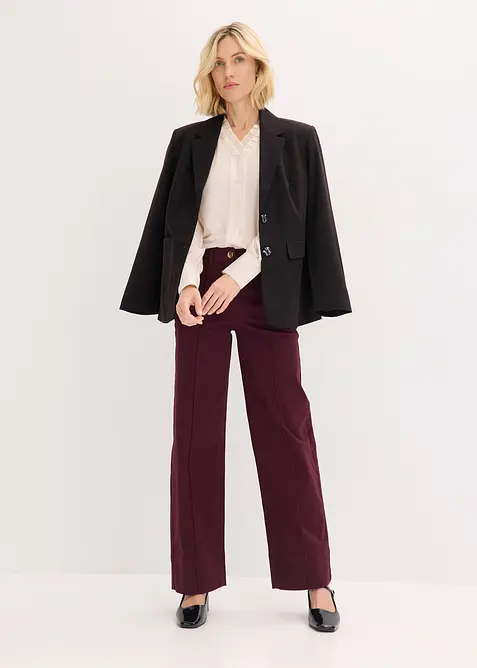 Blouse en mousseline à volants, bonprix