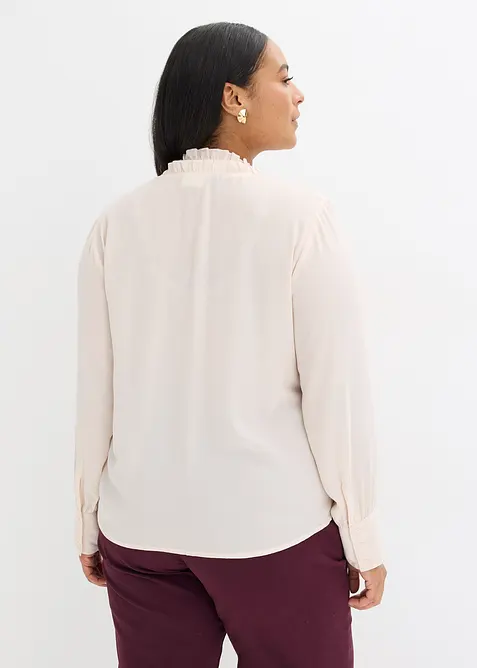 Blouse en mousseline à volants, bonprix