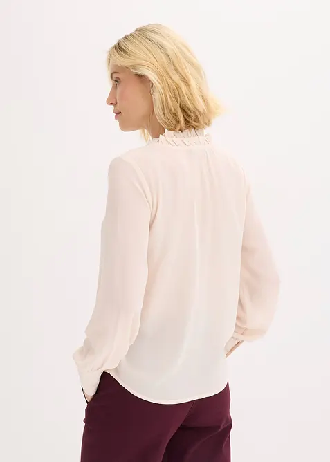 Blouse en mousseline à volants, bonprix