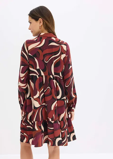 Robe-tunique en satin fluide, bonprix