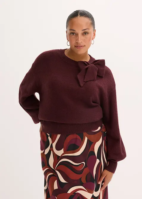 Pull avec application n&oelig;ud, bonprix