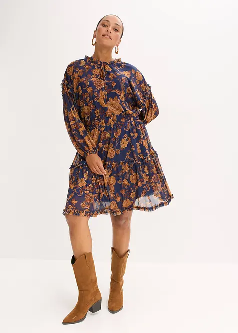 Robe-tunique en mesh doux, bonprix