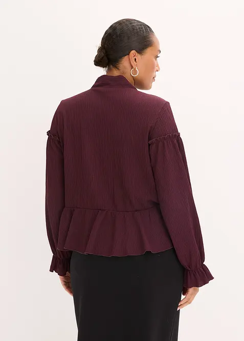 Blouse en jersey texturé, bonprix