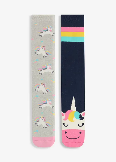 Lot de 2 paires de chaussettes thermiques enfant, bonprix