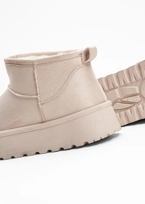 Boots fourrées à plateforme, bonprix