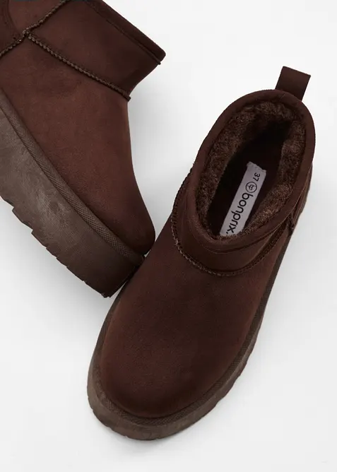 Boots fourrées à plateforme, bonprix