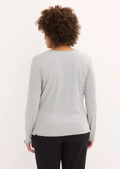 T-shirt côtelé, bonprix