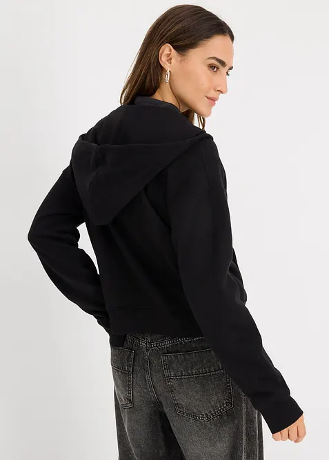 Sweat zippé oversize, bonprix