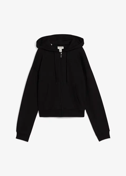 Sweat zippé oversize, bonprix