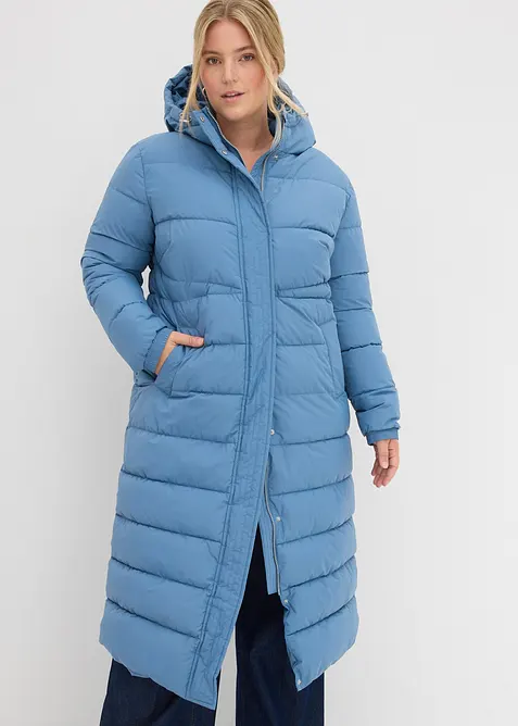 Doudoune longue à capuche, bonprix