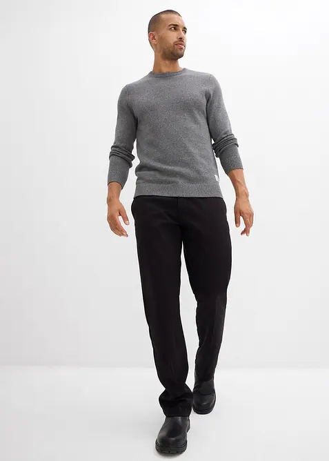 Pull en fine maille, coton recyclé majoritaire, bonprix