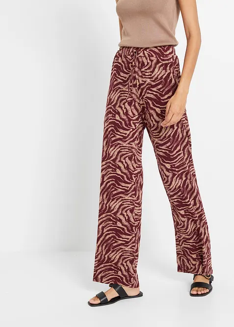 Pantalon fluide en jersey viscose, bonprix