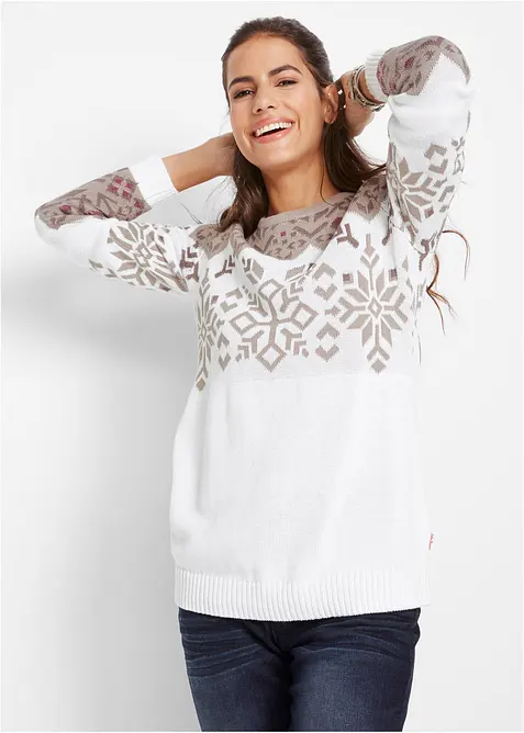 Pull &agrave; motif norv&eacute;gien, bonprix