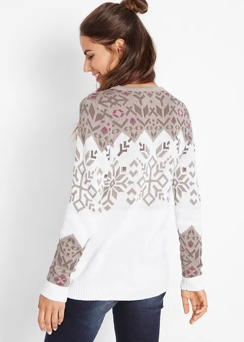 Pull &agrave; motif norv&eacute;gien, bonprix