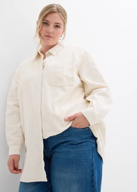 Chemise en velours côtelé 100% coton, bonprix