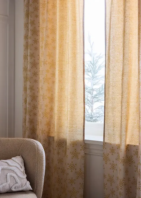 Rideau en jacquard coton (1 pce), bonprix