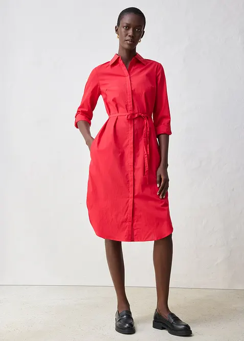 Robe-chemise avec soie, bonprix