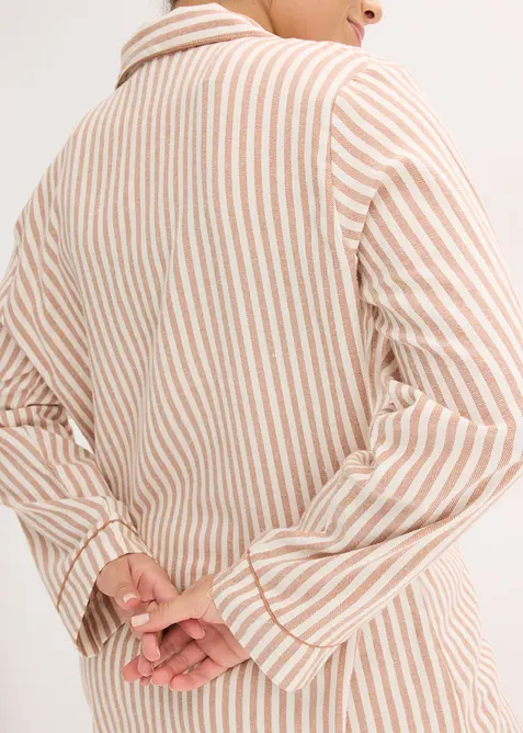 Pyjama en flanelle avec pochette cadeau, bonprix