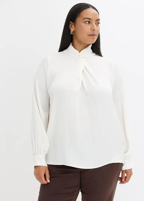 Blouse fluide en satin, bonprix
