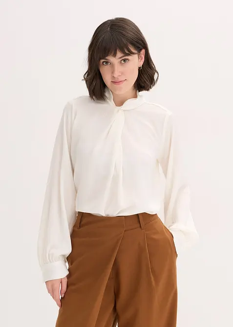Blouse fluide en satin, bonprix