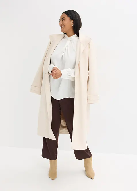 Blouse fluide en satin, bonprix