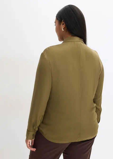 Chemisier fluide en satin, bonprix