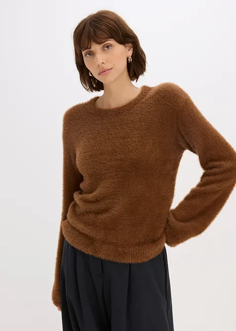 Pull aspect peluche, bonprix