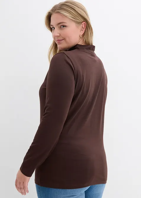 T-shirt manches longues ajust&eacute;, bonprix