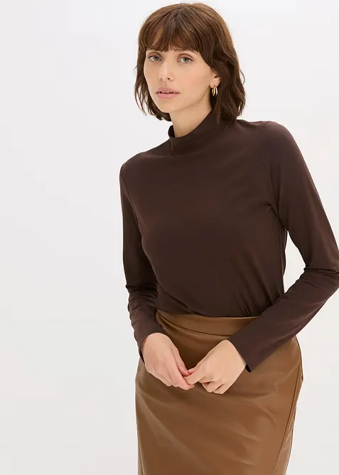 T-shirt manches longues ajust&eacute;, bonprix