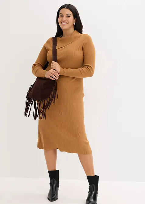 Robe pull fluide en viscose majoritaire, bonprix