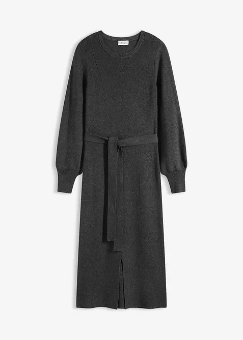 Robe pull fluide et côtelée en viscose majoritaire, bonprix