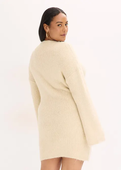 Robe pull courte avec laine, bonprix