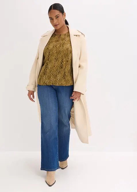 Blouse en satin fluide, bonprix