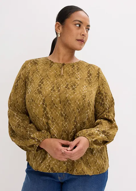 Blouse en satin fluide, bonprix