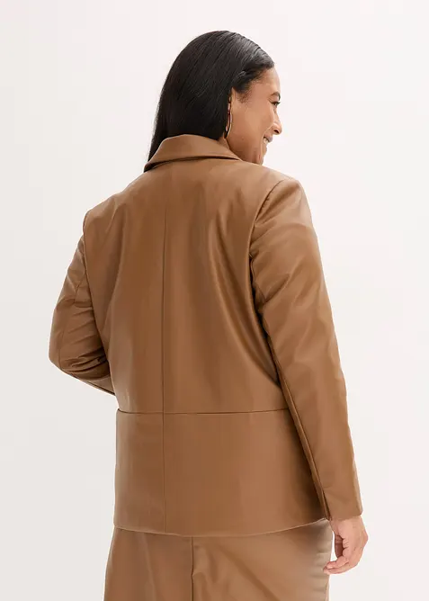 Blazer oversize enduit, bonprix