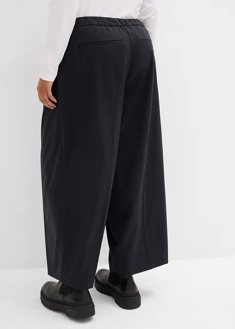 Pantalon barrel en viscose mélangée, bonprix