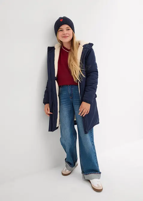 Parka d’hiver déperlante avec doublure en sherpa, bonprix