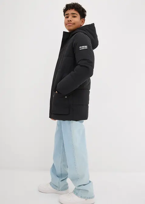 Parka matelassée à capuche et détails sportifs, bonprix