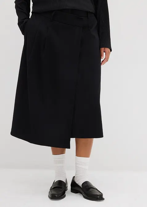 Jupe midi en viscose mélangée, bonprix