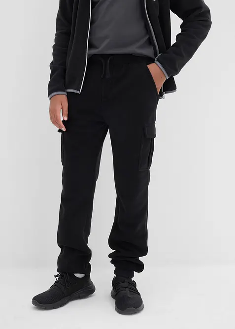 Pantalon cargo doublé sherpa, Regular, bonprix